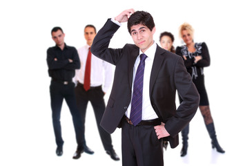 Business team isolated