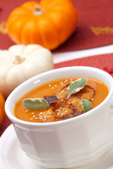 Spicy Roasted Pumpkin Soup