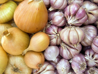 Garlic and onions