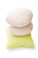 Bed pillow isolated on the white background