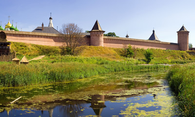 Obraz premium Panorama of monastery-fortress