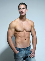 Obraz premium Portrait eines athletischen Mannes