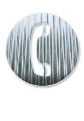 téléphone métal ombre