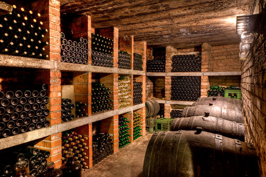 Fototapeta wine bottles
