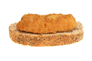 Fish Fillet on Brown Bread