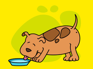 cartoon dogs. Vector illustration.