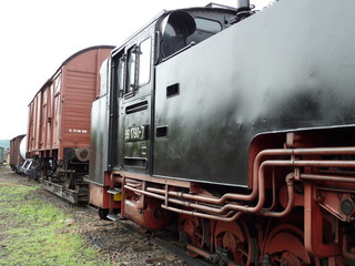 BR 99 mit Misch - Güterzug