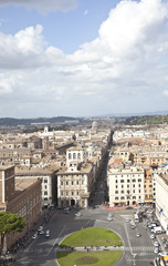 vista di piazza Venezia a Roma
