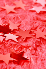 Red stars confetti
