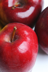 Organic apples with imperfections