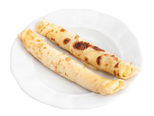 Pancakes isolated with clipping path