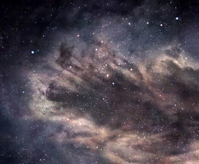 Dark nebula in deep space