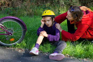 tomber de vélo