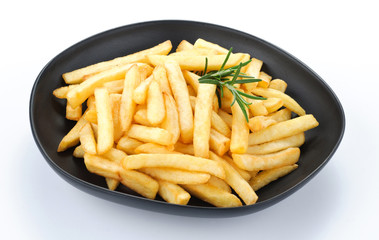 Patatine fritte nel piatto
