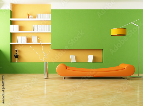 Стеклянный пол с зеленым диваном скачать