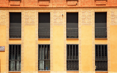 Nice windows in the old town of Segovia