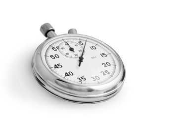 Stopwatch on white background