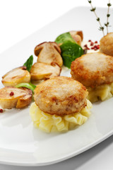 Chicken Breast Cutlet with Mushrooms