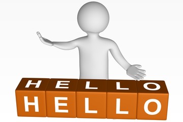 Cubes - 155 - HELLO © Kromosphere