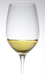 wineglass with white wine
