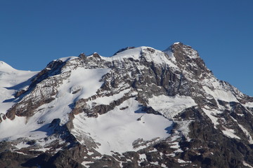 Fototapeta na wymiar Monte Rosa, cima Gnifetti