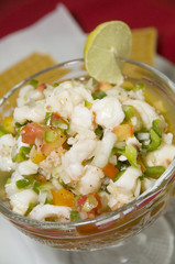 mixed seafood ceviche Nicaragua lobster shrimp conch