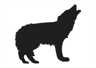 wolf silhouette