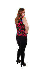 Fototapeta premium Blond girl in tights.
