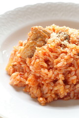 Tomato and Chicken risotto