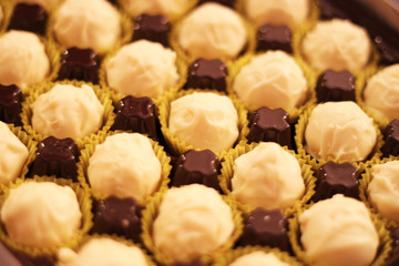 Pralinen in Schachtel