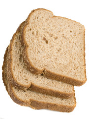 Slices of black ray grain Bread