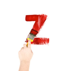 Painting Letter Z