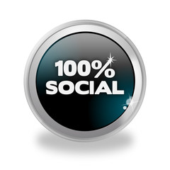 Bottone 3D 100% Social