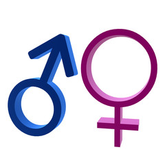 3D Male & Female Symbol