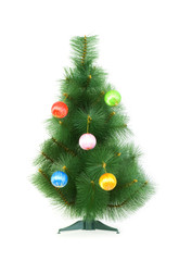 Christmas tree isolated on the white background