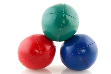 Colorful juggle balls