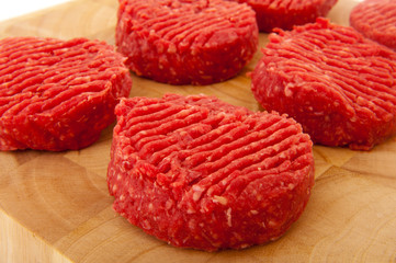 Raw steak meat