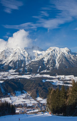 Ski resort  Schladming . Austria