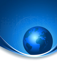 Blue business background