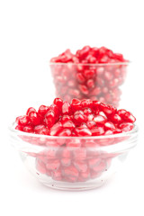 Pomegranate in glass