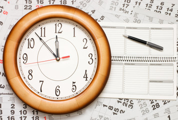 Composite of Calendar and Clock
