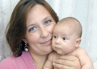 woman with the small son ( group portrait)