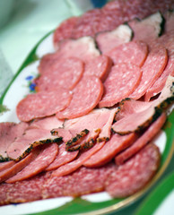 sliced food arrangement