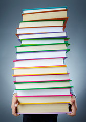 Holding books