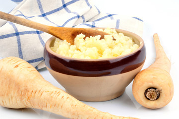 Le bol de purée de panais