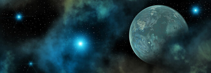 colorful space landscape