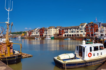 Boats and houses in Maryport