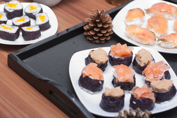 Maki, Nigiri und Gunkan Sushi