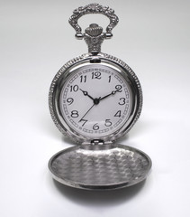 Vintage chrome pocket watch