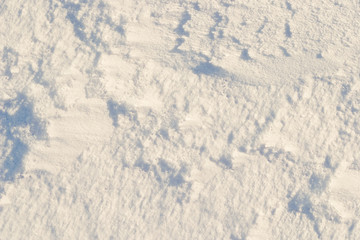 Texture of the snow